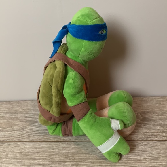 Nickelodeon Teenage Mutant Ninja Turtle Leonardo Plush Stuffed Animal 18” - Picture 3 of 6